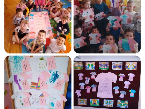 Dječji vrtić Pahuljica Gospić - Dan ružičastih majica
